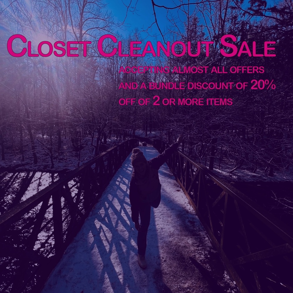 Closet Cleanout! Accepting almost all offers! Bundle discount of 20% off 2!
